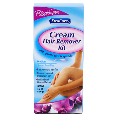HAIR REMOVER KIT 5.2OZ CREAM SWEET PEA BLISS BLADE FREE XTRA CARE