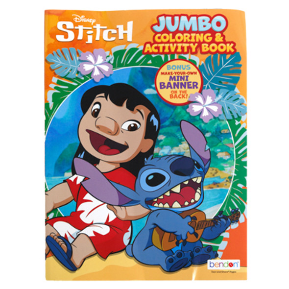 COLORING BOOK DISNEY STICH IN 24PC DISPLAY BOX