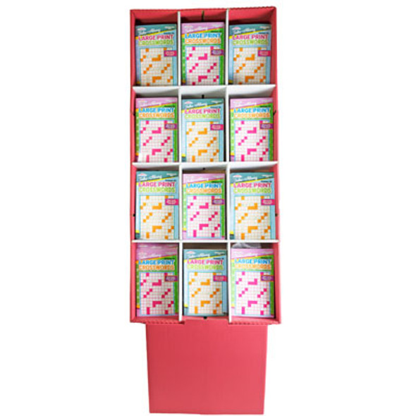 CROSSWORD PUZZLE LG PRINT TRAVEL2AST IN 144PC FLR DISP $3.95 PPD
