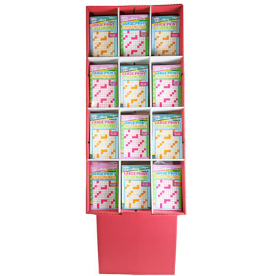 CROSSWORD PUZZLE LG PRINT TRAVEL2AST IN 144PC FLR DISP $3.95 PPD