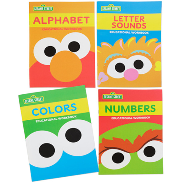 SESAME STREET EDUCATIONAL WORKBOOKS 4-ASSORTED COUNTER DISPLAY