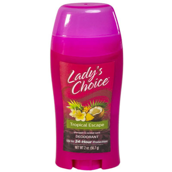 DEODORANT STICK 2 OZ TROPICAL ESCAPE LADY'S CHOICE DEODORANT STICK 2 OZ TROPICAL ESCAPE LADY'S CHOICE