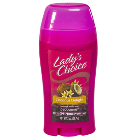 DEODORANT STICK 2 OZ COCONUT DELIGHT LADY'S CHOICE DEODORANT STICK 2 OZ COCONUT DELIGHT LADY'S CHOICE