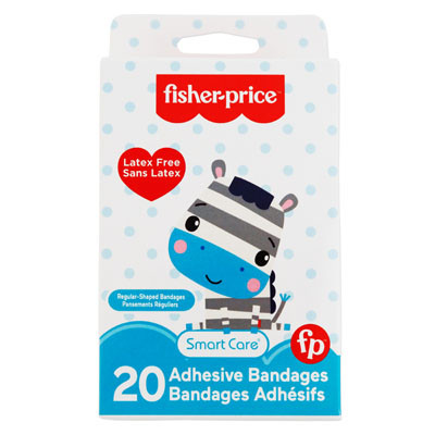 BANDAGES KIDS 20CT FISHER PRICE LATEX FREE BOXED