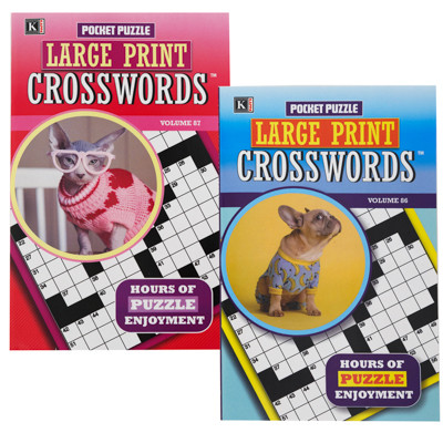 CROSSWORD POCKET PUZZLES2ASST IN PDQ PPD $4.95