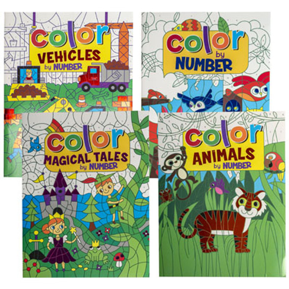 COLOR BY NUMBER BOOK 4 ASSORTED COUNTER DISPLAY COLOR BY NUMBER BOOK 4 ASSORTED COUNTER DISPLAY