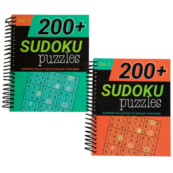 SUDOKU PUZZLES 256 PGSPIRAL BOUND VOL 1-2