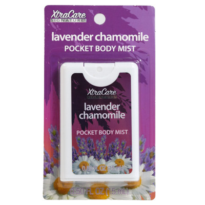 BODY MIST .5OZ POCKET LAVENDER CHAMOMILE 4-6 PC DISPLAY BOX