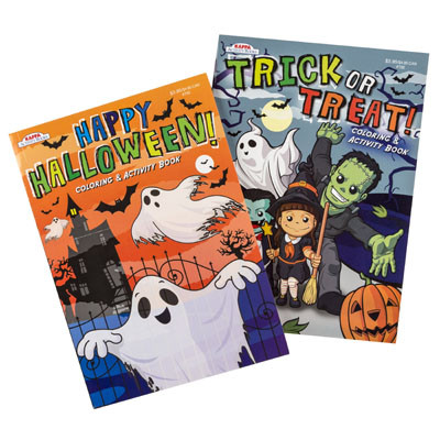 COLORING BOOK HALLOWEEN 2ASSTIN FLOOR DISPLAY PPD $3.95MADE IN USA