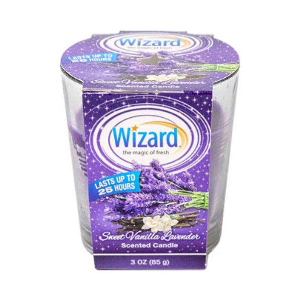 CANDLE 3 OZ SWEET VANILLA LAVENDER WIZARD