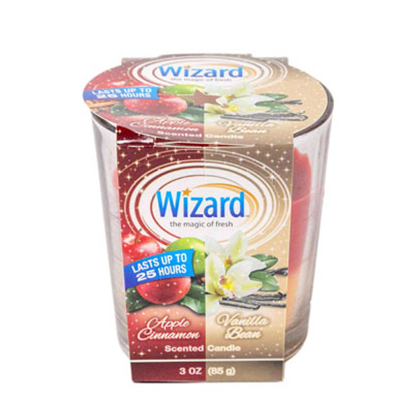 CANDLE 3 OZ APPLE CINNAMON/VANILLA BEAN WIZARD CANDLE 3 OZ APPLE CINNAMON/VANILLA BEAN WIZARD