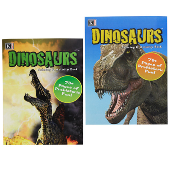 COLORING BOOK DINOSAURS FIERCE PPD $3.95 FLOOR DISPLAY