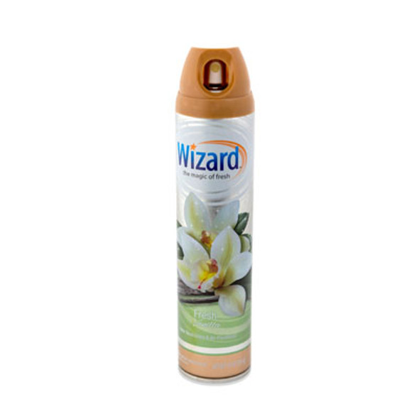 AIR FRESHENER 10OZ FRESH VANILLA WIZARD AEROSOL AIR FRESHENER 10OZ FRESH VANILLA WIZARD AEROSOL