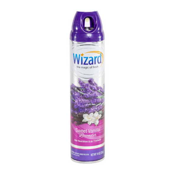 AIR FRESHENER 10 OZ SWEET VANILLA LAVENDER WIZARD AEROSOL