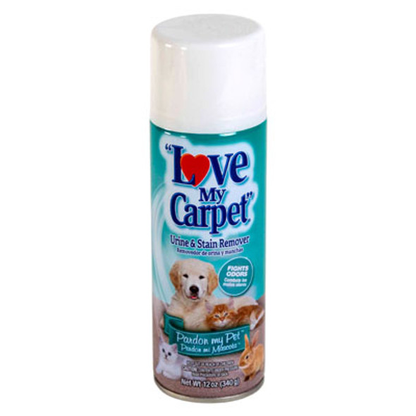 CARPET CLEANER 12OZ PET & URINE STAIN REMOVER LOVE MY CARPET AEROSOL