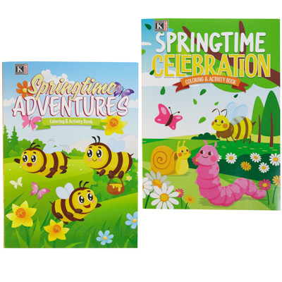 COLOR/ACTIVITY BOOK SPRING THEME 2 ASST IN FLOOR DISP PPD $4.95