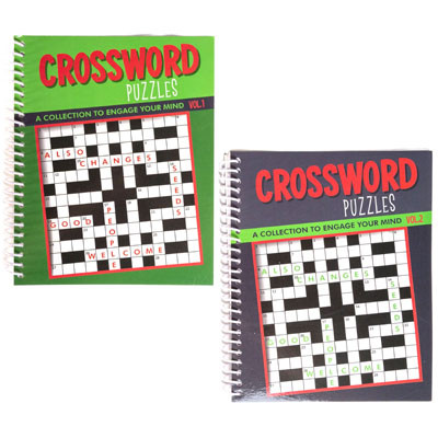 PUZZLE BOOK CROSSWORD SPIRAL80 PG 2 ASSTD COUNTER DISPLAY