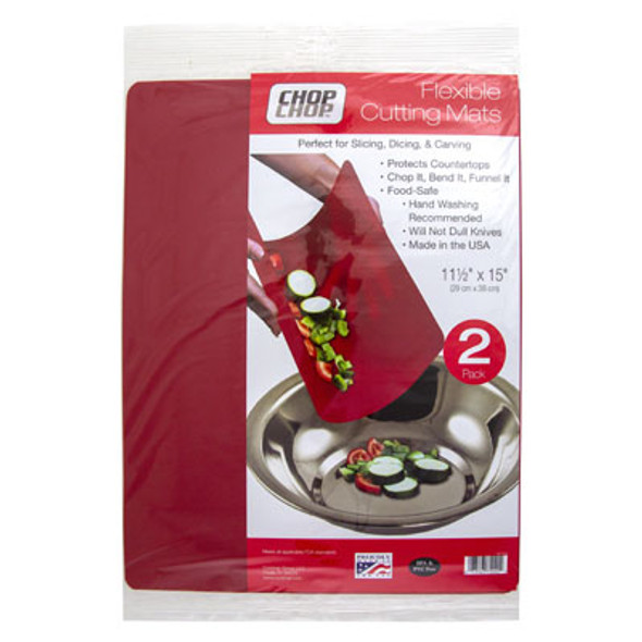 CUTTING MATS 2PK RED 11.5X15 FLEXIBLE