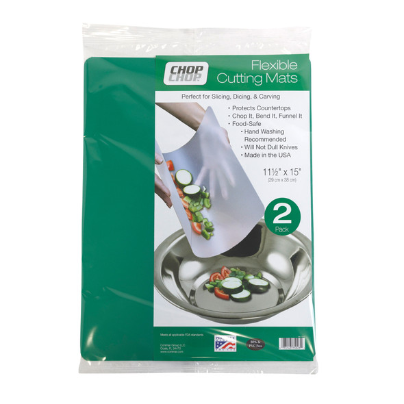 CUTTING MATS 2PK GREEN 11.5X15 FLEXIBLE