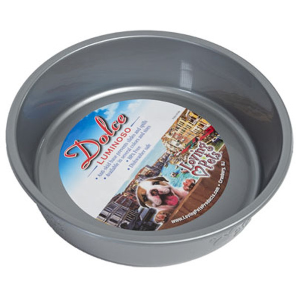 PET BOWL LARGE SILVER W/PAW DESIGN 6.34 CUPS (1500 ML) NON-SKID BASE PET BOWL LARGE SILVER W/PAW DESIGN 6.34 CUPS (1500 ML) NON-SKID BASE