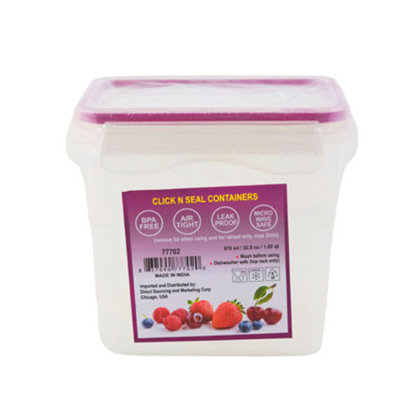 FOOD STORAGE .97L CLICK SEAL SILICONE SEAL #5908 FOOD STORAGE .97L CLICK SEAL SILICONE SEAL #5908