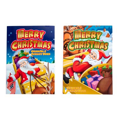 COLORING ACTIVITY BOOK CHRISTMAS320PG 4 ASSORTED