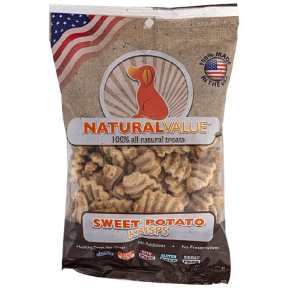 DOG TREATS 2.5 OZ SWEET POTATO KRISPS MADE IN USA