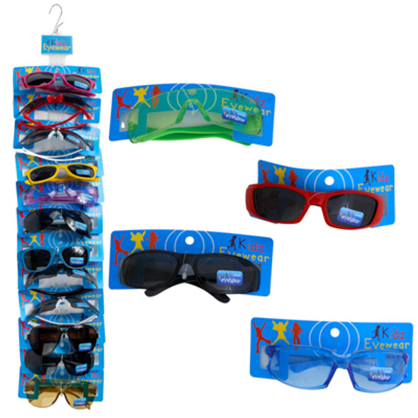 SUNGLASSES CHILDRENS ASSORTEDON MDSE STRIP #KA-PVC