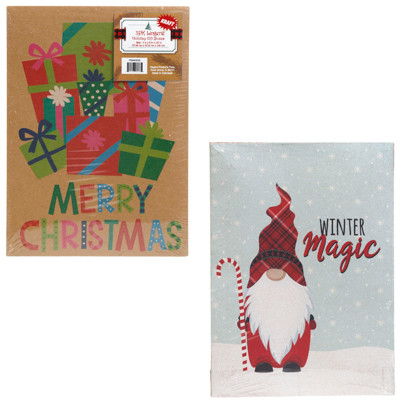 GIFT BOX CHRISTMAS 3PK LINGERIE KRAFT 11 X 8 X 1.25 RANDOM ASSORTED