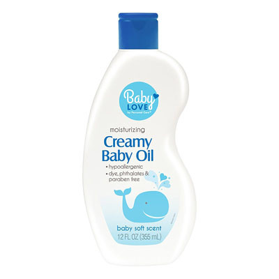 BABY OIL 12OZ CREAMY BABY LOVE