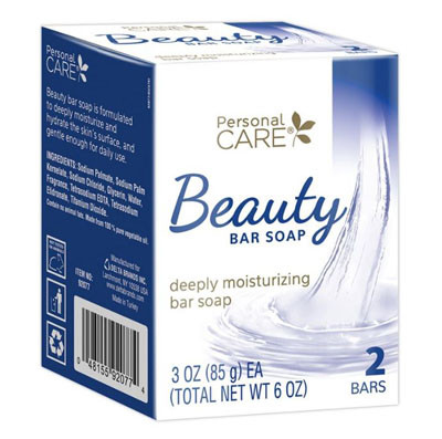 SOAP 2PK BEAUTY BARS 3 OZ BARS PERSONAL CARE