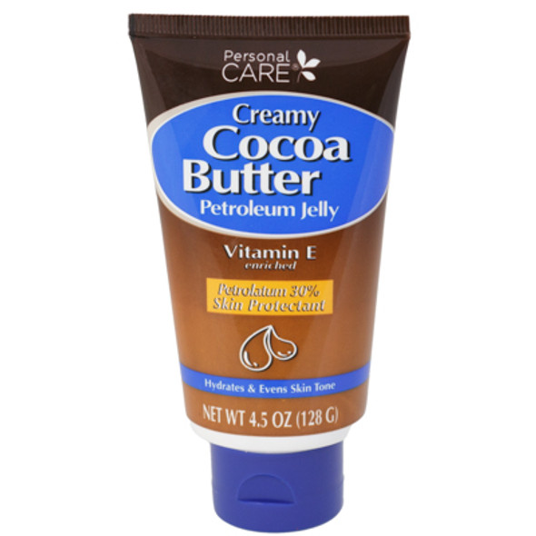 PETROLEUM JELLY CREAMY 4.5OZ COCOA BUTTER ENRICHED VITAMIN E TUBE PERSONAL CARE