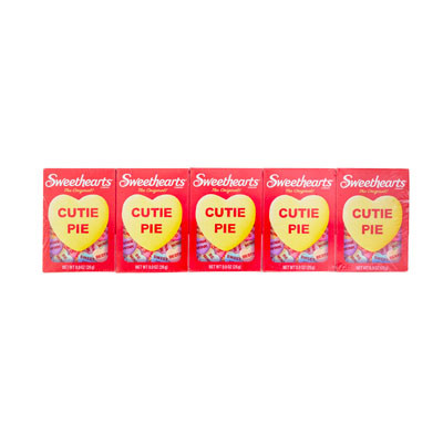 VALENTINE CANDY SWEET HEARTS 5 BOX PACK 4.5 OZ TOTAL