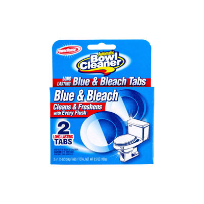 TOILET BOWL CLEANER 2CT BLUE & BLEACH POWERHOUSE 2-6PC PDQ