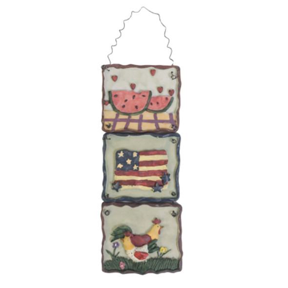 WALL PLAQUE TRIPPLE RESIN WALL PLAQUE TRIPPLE RESIN