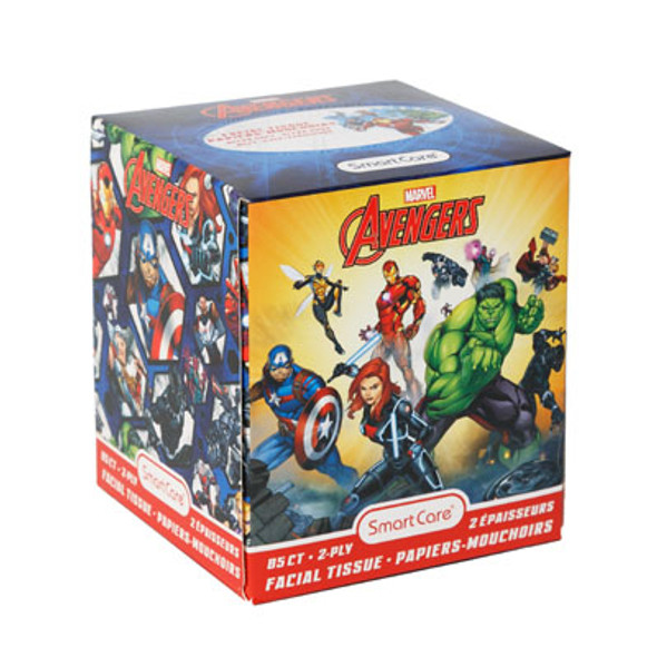FACIAL TISSUE 85CT MARVEL AVENGERS 2PLY WHITE BOXED FACIAL TISSUE 85CT MARVEL AVENGERS 2PLY WHITE BOXED