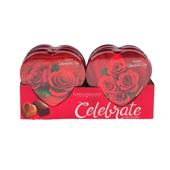 VALENTINE CANDY ROSE HEARTS 2 OZ IN PDQ 3