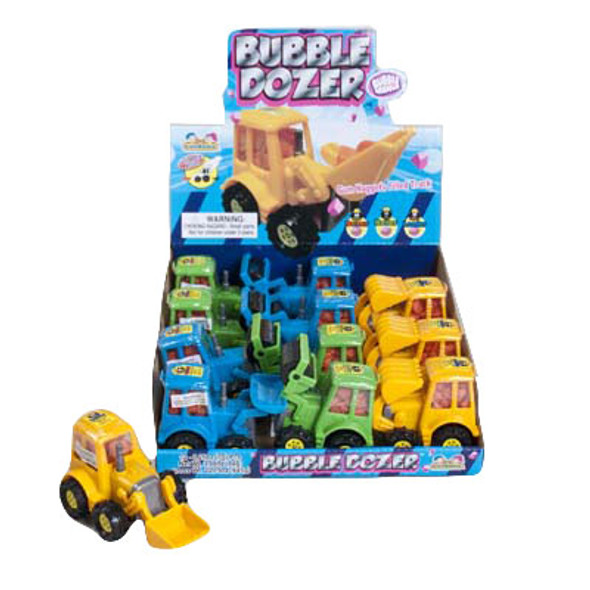 GUM NUGGET FILLED TRUCK BUBBLE DOZER 12-PC 3-ASSORTED COUNTER DISPLAY GUM NUGGET FILLED TRUCK BUBBLE DOZER 12-PC 3-ASSORTED COUNTER DISPLAY