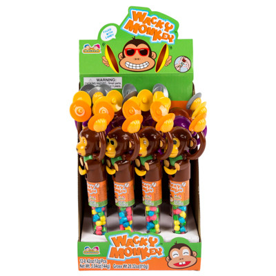 CANDY FILLED WACKY MONKEY 12CT CONTER DISPLAY