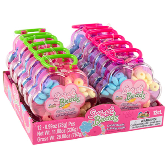 CANDY SWEET BEADS DIY JEWELRY W/DAISY CASE 2 ASST IN 12PC PDQ