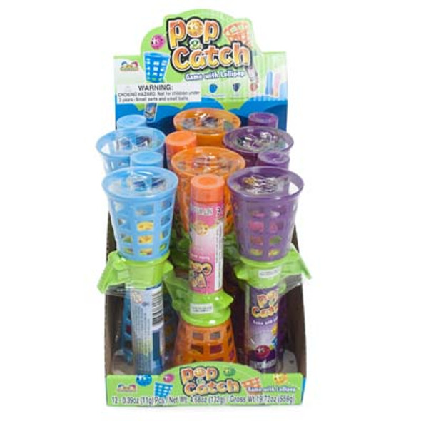 CANDY POP & CATCH WITH LOLLIPOP .39OZ COUNTER DISPLAY CANDY POP & CATCH WITH LOLLIPOP .39OZ COUNTER DISPLAY