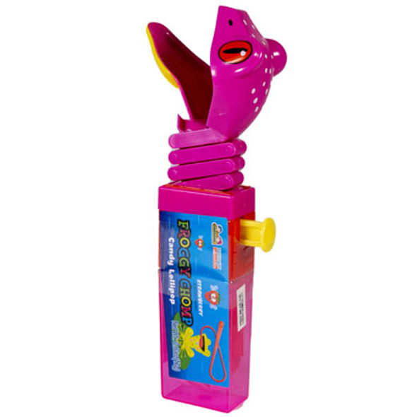 CANDY FROGGY CHOMP LOLLIPOP ASSORTED FLAVORS COUNTER DISPLAY