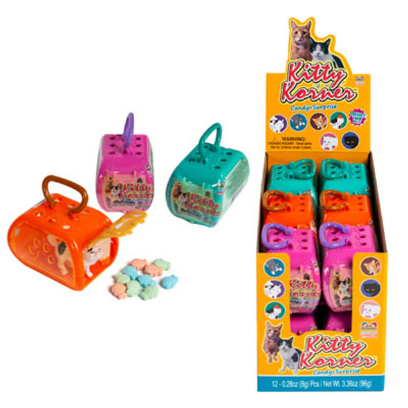 CANDY KITTY KORNER 3.36OZ CANDY BITS + SUPRISE KITTY COUNTER DISPLAY CANDY KITTY KORNER 3.36OZ CANDY BITS + SUPRISE KITTY COUNTER DISPLAY