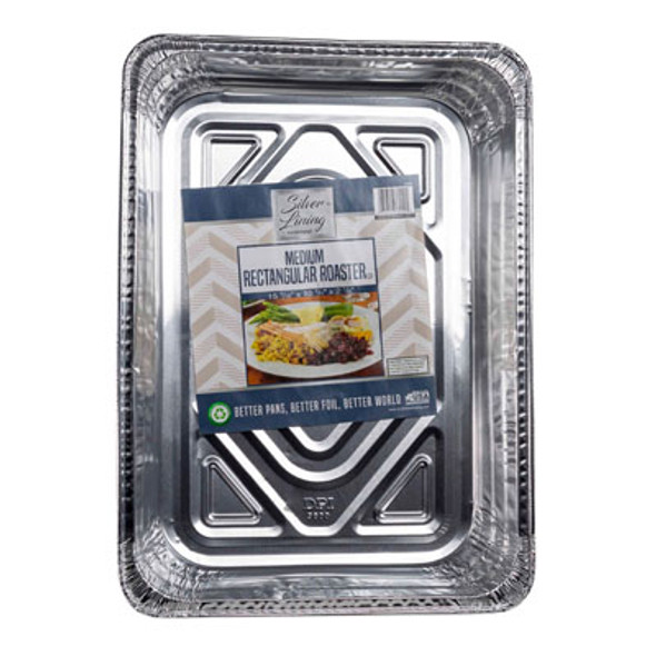 ALUMINUM ROASTER MED RECTANGULAR 13 X 18 X 5 BULK PACK