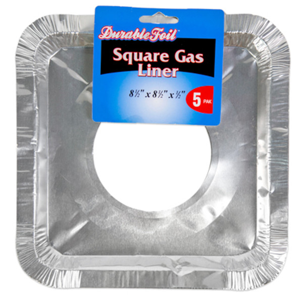 ALUMINUM SQUARE GAS LINER 5PK PEGGABLE HEADER USA MADE BULKPK
