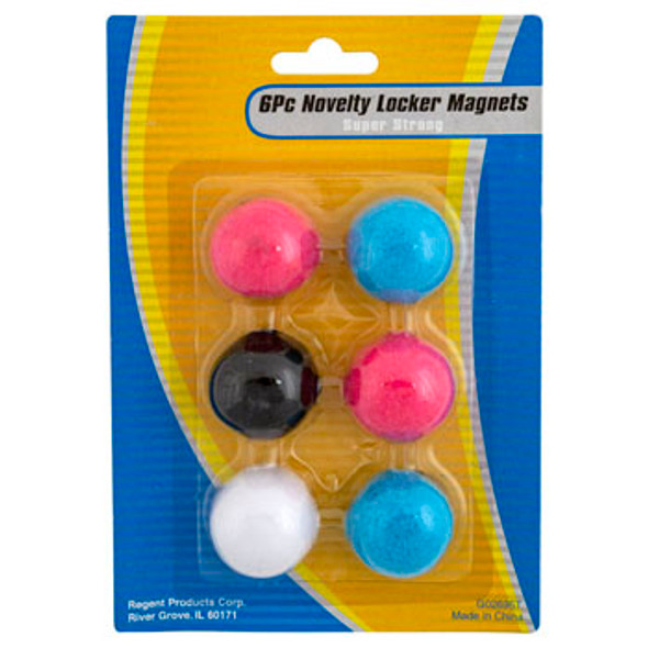 POM POM MAGNETS 6PC STAT BLC