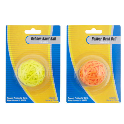 RUBBER BAND BALL 35GM/1.23 OZ 2 AST COLORS BLISTERCARD