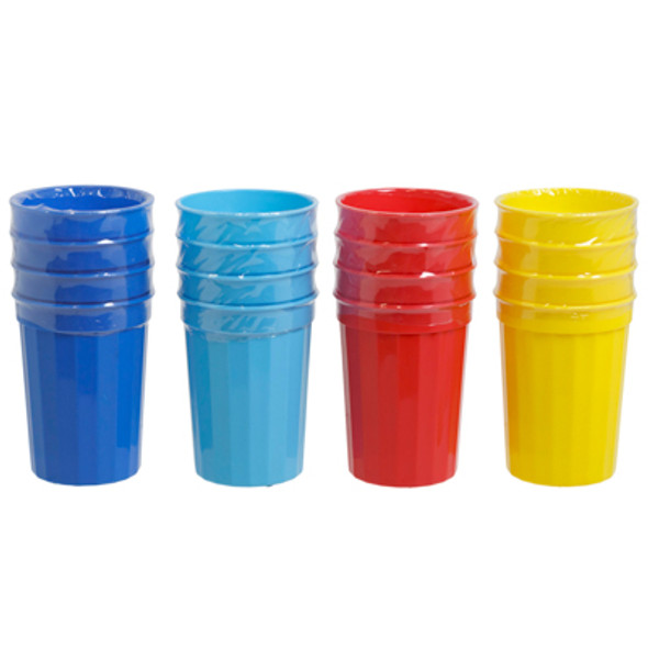 TUMBLERS PLASTIC 4PK 12OZ 4ASST SUMMER COLORS IN 48PC PDQ SHRINKWRAP UPC LABEL TUMBLERS PLASTIC 4PK 12OZ 4ASST SUMMER COLORS IN 48PC PDQ SHRINKWRAP UPC LABEL