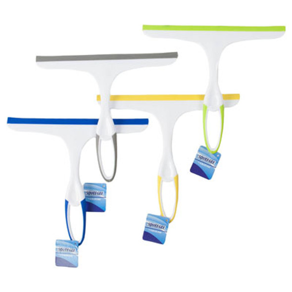 SQUEEGEE 9.5IN WHITE W/4 ASTCOLOR TRIM BLADE/HANDLE CLEAN HT 9.5 L X 8.5 H