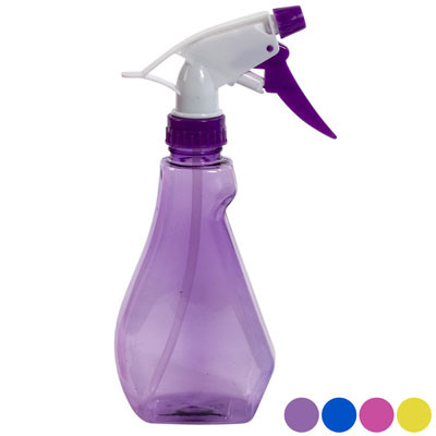 SPRAY BOTTLE 11OZ 4AST COLORS W/2-TONE TRIGGER HBA HANG TAG YELLOW/BLUE/PURPLE/PINK